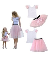 Set mama a dcéra sukňa tylová TUTU komplet 86 92 S M L