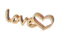 Nápis LOVE z dreva drevená svadba Valentín 50cm, veľký stojaci, dekorácia
