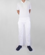 Pekárske nohavice - biele 100% bavlna - Roz XL