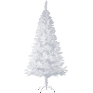 Umelý vianočný stromček biely s kovovým stojanom