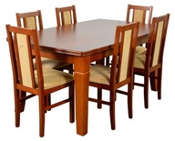 6 Krzeseł + Duży Stół rozkładany do 4m / Ada-meble