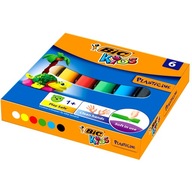 Plastelina szkolna Bic Kids 6 kolorów niebrudząca bezpieczna dla dzieci