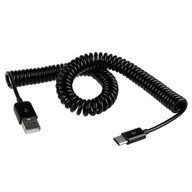 Kabel USB-C 3.1 typ C - USB sprężynka spirala 3M