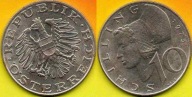 Austria 10 Schilling 1975 r.