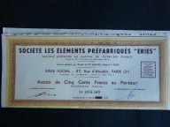 ART DECO SOCIETE ELEMENTS PREFABRIOQUES ERIES 1949