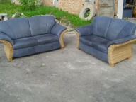 ZESTAW sofa 3 + sofa 2 / 100 % skóra naturalna