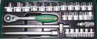 JONNESWAY KOMPLET KLUCZY NASADOWYCH 1/2'' 8 - 34MM