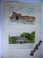 2 AKWARELE TWIERDZA BRZESKA 1989 ROK