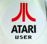 NOWE!Naklejka na auto Atari User80 mm biała