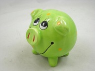 CERAMICZNA SKARBONKA ŚWINKA Z ZATYCZKĄ