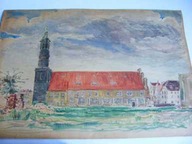 AKWARELA LWÓWEK ŚLĄSKI 1957