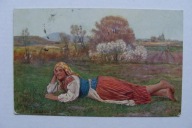 A. KOZAKIEWICZ OCZEKIWANIE przedwojenna POCZTÓWKA