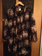 TUNIKA NA PLAŻĘ LONG-BEACH M/L BRĄZ POMARAŃCZ PALM