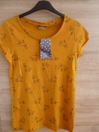 T-SHIRT ŻÓŁTYY HOUSE CROPP rozm XS motyw zwierzęta