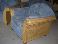 ZESTAW WIKLINOWY sofa 2 + 2 fotele