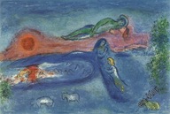MARC CHAGALL - DAPHNIS CHLOE - "Śmierć Dorkona" - 1977 rok