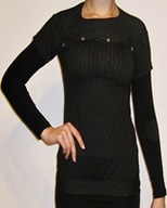 Bluzka dziewczęca czarna roz.152 cm