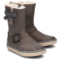 Clarks Shaz Hi Kozaki Dziecięce r 30 szare CIEPŁE