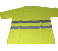 2 x Koszulka T-SHIRT OSTRZEGAWCZA ODBLASKOWA M