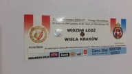 bilet WIDZEW Łódź - WISŁA Kraków 2007
