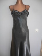 PARIS SUKIENKA Z SZALEM satyna MAXI 38 40