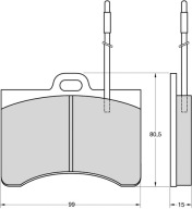Klocki hamulcowe Citroen CX