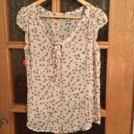 BLUZKA ATMOSPHERE M RÓZ PUDRO LISTKI WIĄZANAI JNOW