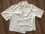 Kremowa bluzka koszulowa r. 42/44 XL/XXL