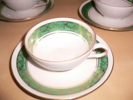 PORCELANOWY ZESTAW KAWOWY 12 OSOB RETRO