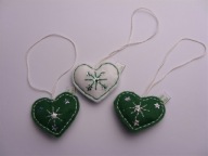 *Zawieszki SERDUSZKA z filcu 1