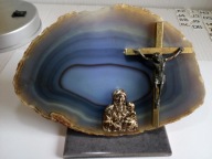 MIN 1473/A AGAT Brazylia poler i motyw sakralny