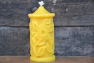 SŁONECZNIKI ŚWIEC z WOSKU PSZCZELEGO NATURALNA