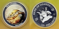 UGANDA 100 SHILLINGS 2010 r. Anaconda