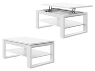 Ława Mazzoni prostokątny 110 x 65 x 50cm biały