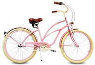 Rower miejski RoyalBi Rower miejski 28 holenderski damka damski różowy rama 20 cali koło 28 " różowy