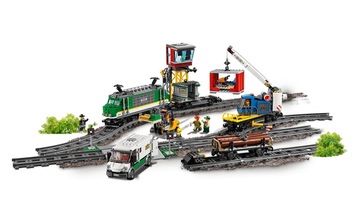 LEGO CITY 60198 ГРУЗОВОЙ ПОЕЗД + ПЕРЕКЛЮЧАТЕЛЬ ПУТЕЙ