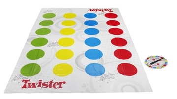 ТРАДИЦИОННЫЙ TWISTER И НАПОЛЬНЫЙ КОВРИК ДЛЯ СЕМЕЙНОЙ ИГРЫ TWISTER