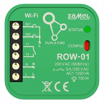 ZAMEL SUPLA ROW-01 WI-FI ПРИЕМНИК УМНЫЙ ДОМ