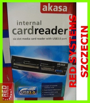 ПЕРЕДНЯЯ ПАНЕЛЬ AKASA 3,5' Кардридер + USB 3.0