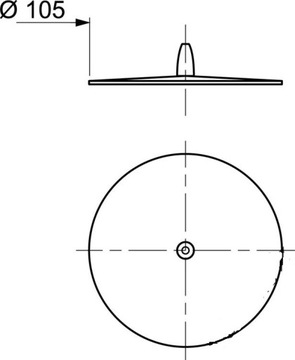 Пробка универсальная FRISBY 110мм белого цвета.