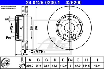 ТОРМОЗНОЙ ДИСК. MERCEDES W246 B-CLASS 11- ПЕРЕДНЯЯ (28