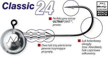 Główki jigowe Mustad Classic 5/0 15g