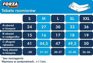 RĘKAWKI OCIEPLACZE JESIEŃ ZIMA FORZA PUNTO XXL