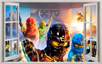 НАКЛЕЙКИ НА НАСТЕНУ 3D LEGO NINJAGO окно