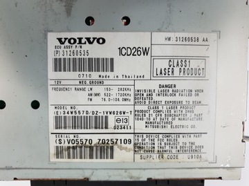 CD-ЧЕЙНДЖЕР VOLVO XC90 31260535 ГАРАНТИЯ