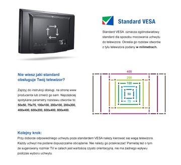 РЕГУЛИРУЕМОЕ КРЕПЛЕНИЕ ДЛЯ ТВ VESA 400x400 26-55 БЫДГОЩ