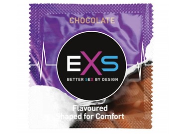 Презервативы EXS CHOCOLATE, со вкусом шоколада, набор из 25 шт., классические