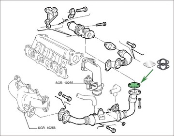 Заглушка EGR 1,9 8 В 2,4 10 В JTD ALFA ROMEO 147 156