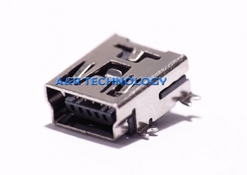 Gniazdo mini USB B 5-pin montaż druk SMD