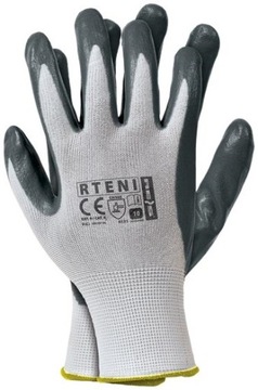 r.9 ПЕРЧАТКИ защитные РАБОЧИЕ RTENI reis NITRILE 12